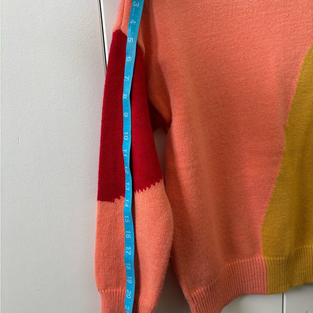 Knit Colorblock Wool Blend Sweater, Thick & Cozy - Picture 6 of 7